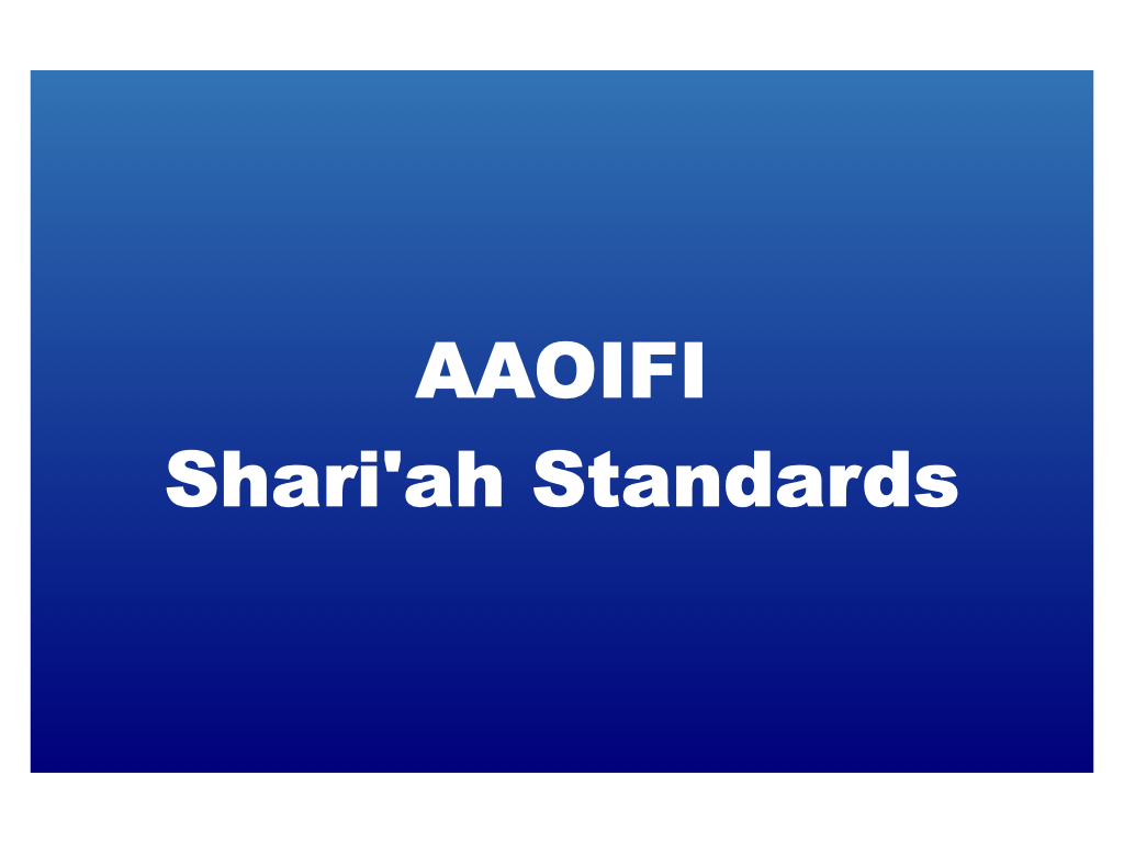 AAOIFI Shari'ah Standard # 12: Sharikah and Modern Corporations
