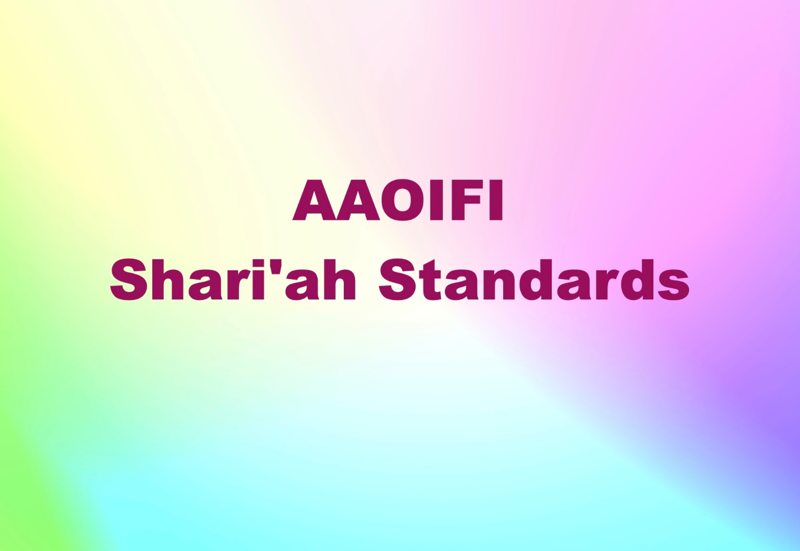 AAOIFI Shari’ah Standard # 8: Murabahah